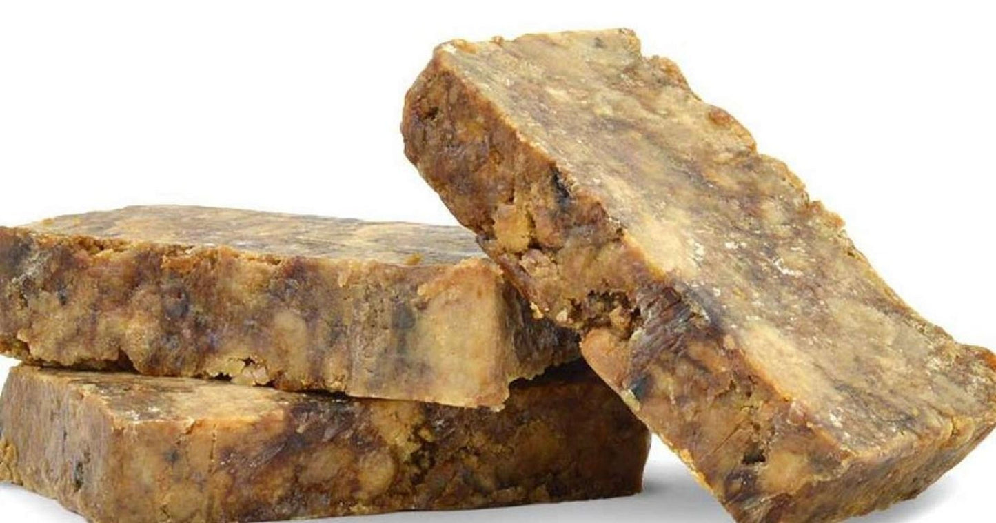 100% Raw Natural African Black Soap With Honey 3 Bars x 200g Bar Soap