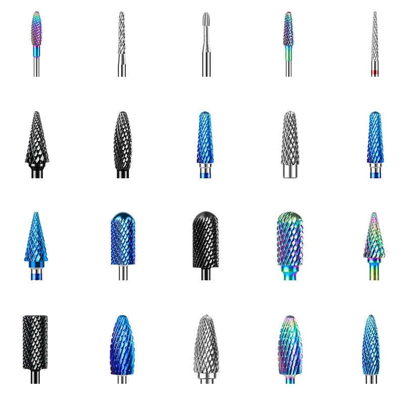 67 Styles Carbide Nail Drill Bits Rotate Electric Ceramic Milling Cutter For Manicure Gel Polish Remover Nail Files Pedicure