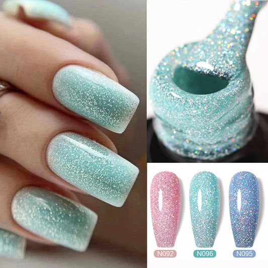 UR SUGAR 7.5ml Glitter Gel Nail Polish Sparkly Sequins UV LED Soak Off Varnish For Manicure Semi Permanent Nail Art Gel Polish