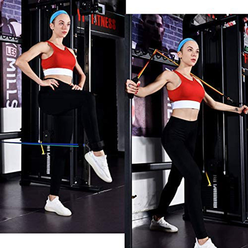 11Pcs Fitness Equipment Resistance Band Set